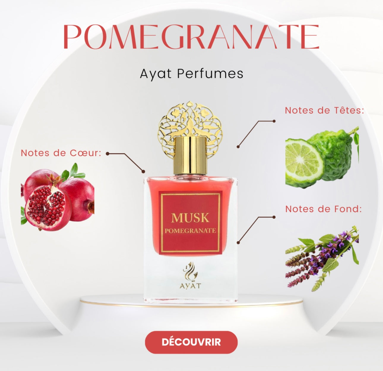 Coffret eau de parfum Musk Pomegranate 50ml