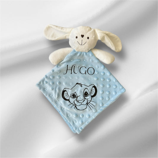 Doudou en tissus Minky personnalisable