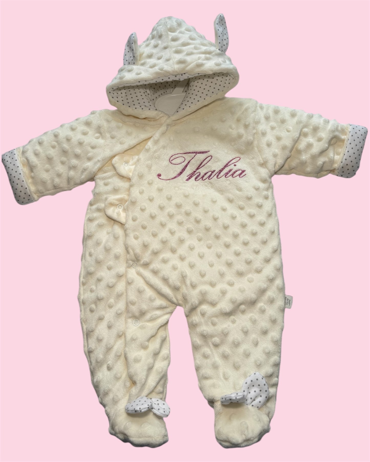 Combi pilote en tissus Minky personnalisable