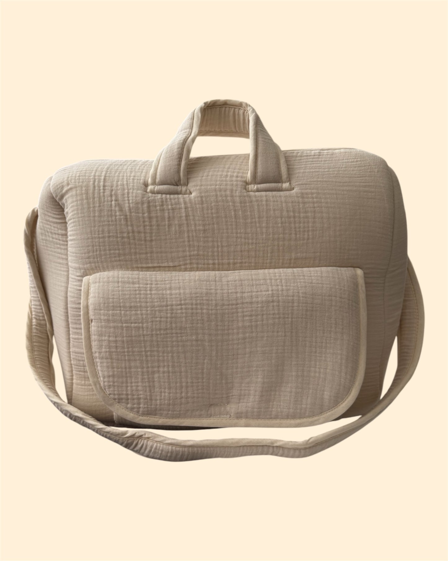 Sac à Langer en Gaze de Coton Personnalisable – Grand et Pratique